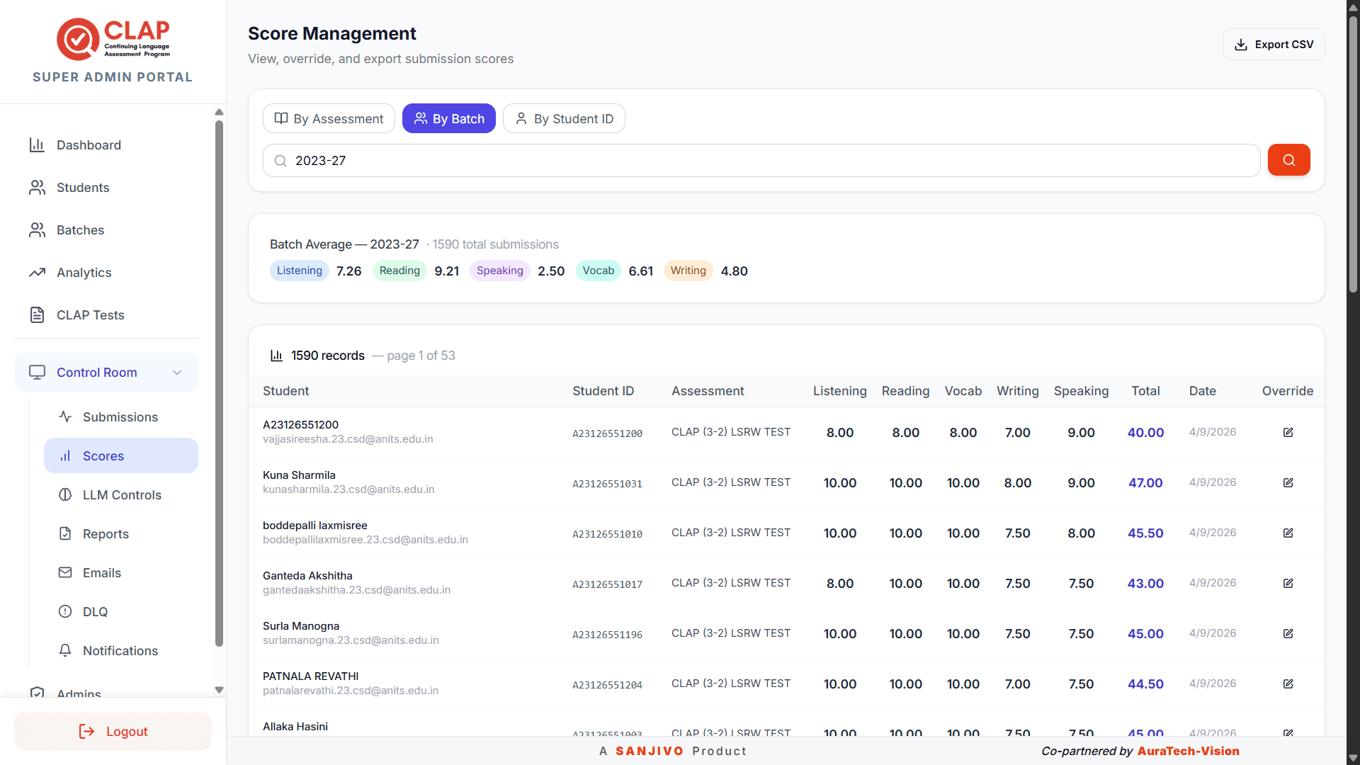 Score Management