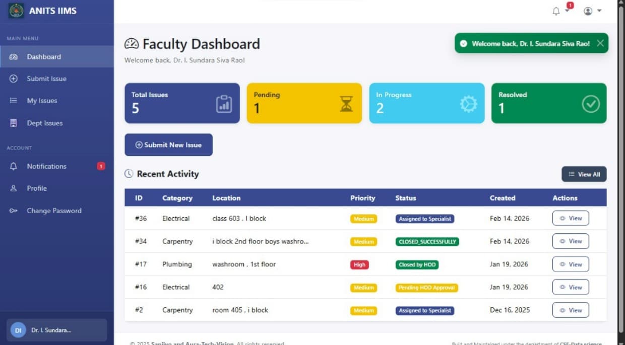 Faculty Module