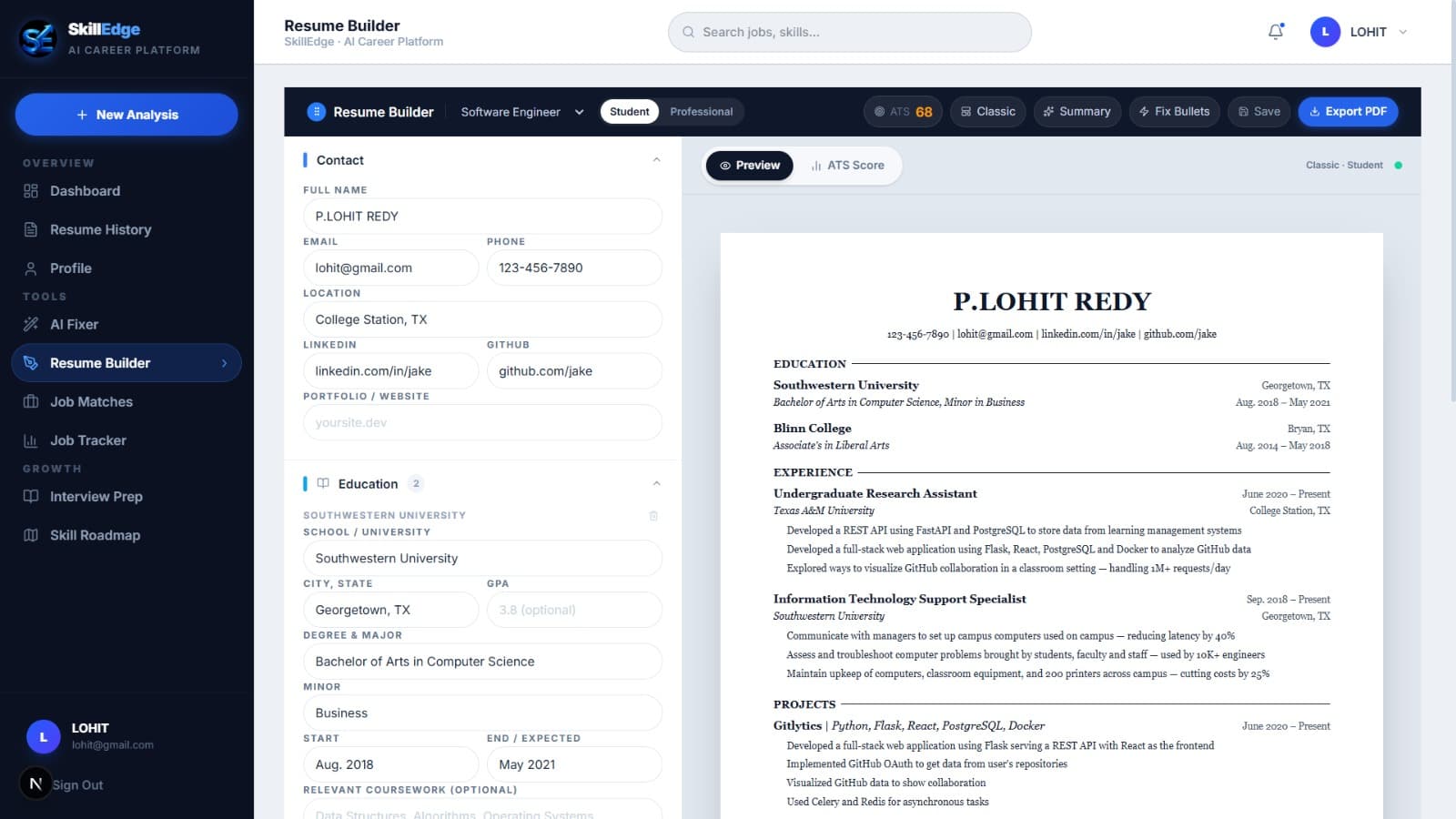 Resume Builder